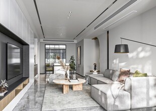 现代简约风客厅室内景致