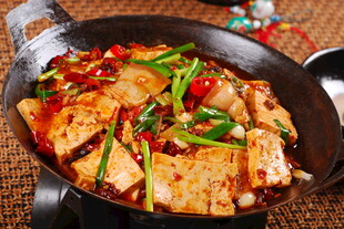 香辣干锅豆腐