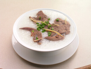 猪肝粥特写