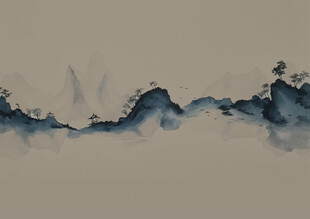 中国风水墨山水画