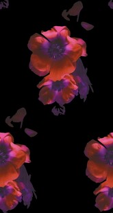 数码印花 手绘花