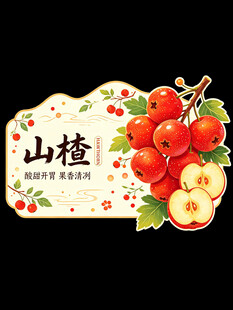 手绘山楂插画