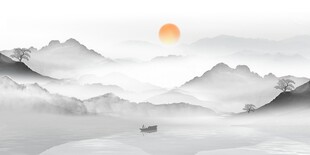 水墨山水背景