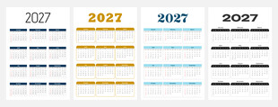 2027年日历模版