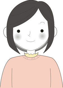 微笑女孩卡通形象