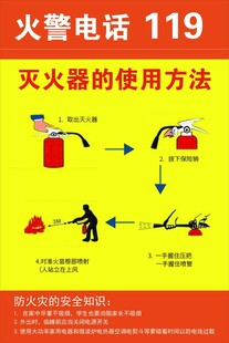 灭火器使用方法图示