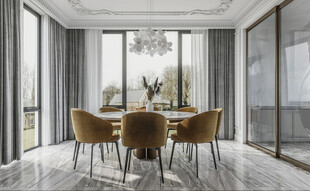 现代简约风餐厅室内场景