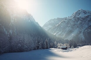 冬日雪山美景