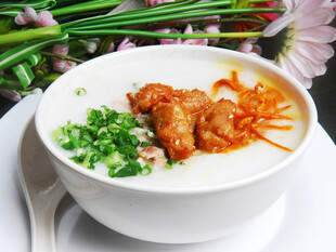 虫草花鸡扒粥