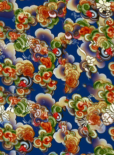 传统中式花卉图案布料 碎花