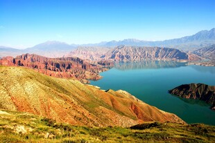壮美湖山景色