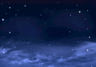 夜空繁星与云海美景