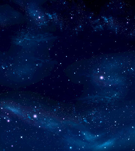 梦幻深邃星空夜景