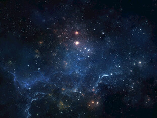 梦幻深邃的宇宙星空景象