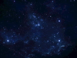 梦幻星空夜景