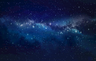 梦幻星空夜景