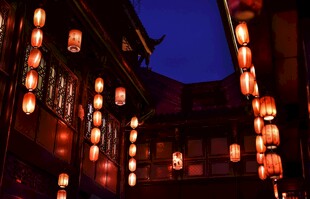 古建筑夜景