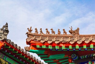 济南鲁班祠建筑飞檐