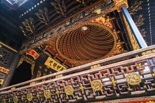中式古建筑精美穹顶景观