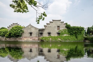 宁波海曙区月湖柳汀风光