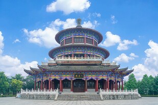 江西九江武宁地标建筑八音楼