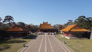 中式古建筑群景观