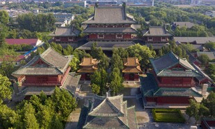 中式古建筑群俯瞰景观