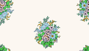花卉图案清新雅致装饰元素