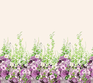 紫色花卉植物装饰背景图