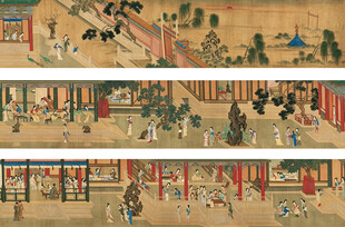 古代市井繁华场景图