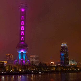 上海东方明珠璀璨夜景