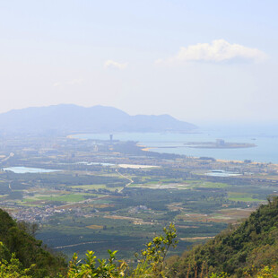 俯瞰山海田园美丽风光