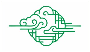 中式云纹几何简约图标