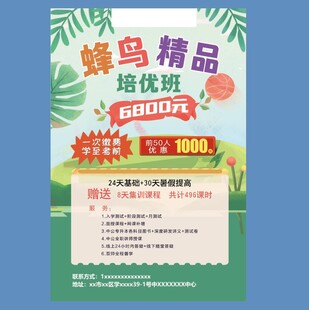 蜂鸟精品培优班拼团优惠