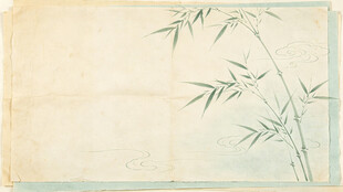 古风竹叶背景图