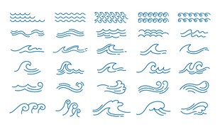 海浪纹样合集