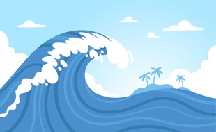 海浪背景