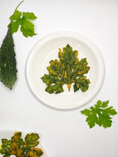 绿叶摆盘装饰素材