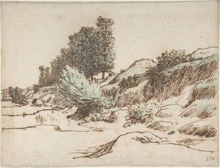 古典风景素描画