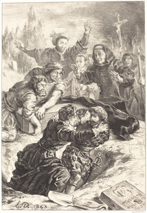 战争场景中的人物冲突画面
