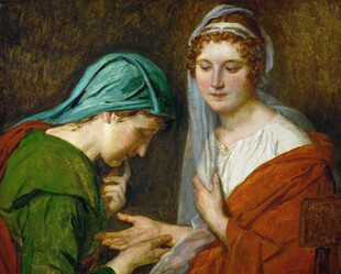 古典服饰女性互动场景