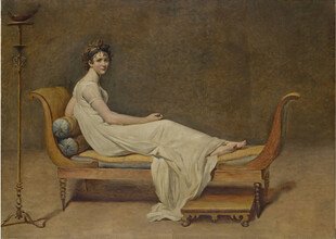 古典美人躺卧图
