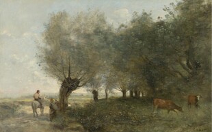 乡村田园风景油画