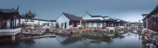 江南水乡古建筑风景图