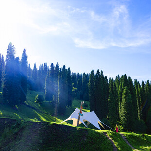 山间露营美景