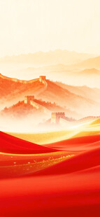 红色背景