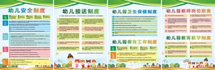 幼儿园规范管理工作规章制度牌