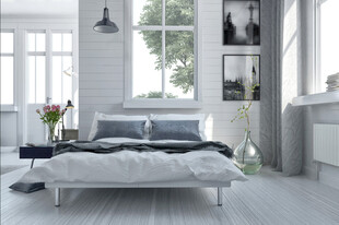 简约现代风卧室床景展示