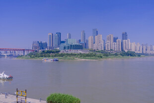重庆城市江畔风光美景