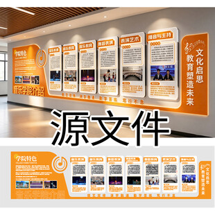 校园文化展示墙  源文件可编辑